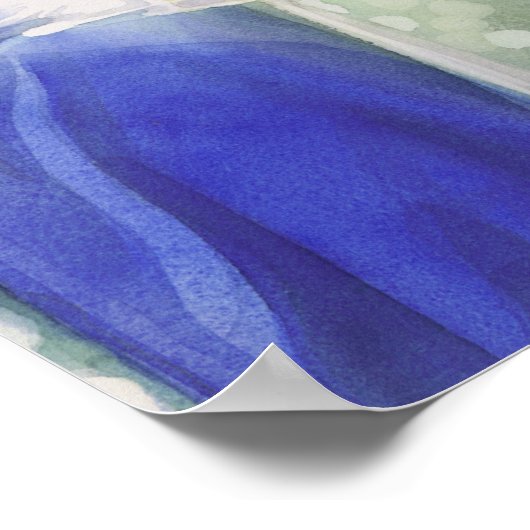 "Dichtheid" Kunstglas Waterverf schilderen Poster (Hoek)