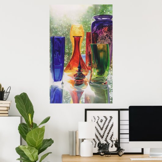 "Dichtheid" Kunstglas Waterverf schilderen Poster (Thuiskantoor)