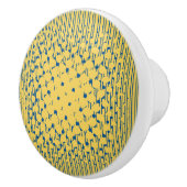 Dichtheidsontwerp - Geel & Blauw - Ladeknop Keramische Knop (Rechts)