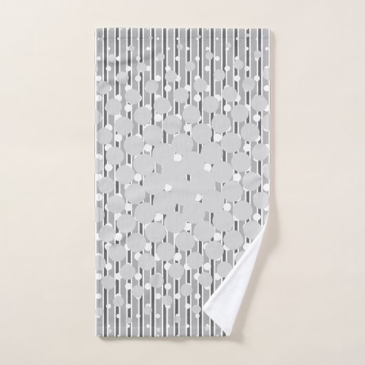 Dichtheidsontwerp in grijs - Handdoekset Bad Handdoek (Handdoek)