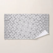 Dichtheidsontwerp in grijs - Handdoekset Bad Handdoek (Handdoek)
