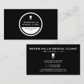 dichting van de tandheelkunde (aanpasbare kleur) visitekaartje (Voorkant / Achterkant)