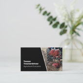 Dichtingfoto tractor en ploeg visitekaartje (Staand voorkant)