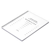 Dichtnabij gezichtstest Kaart gezichtsscherpte Notitieboek (Linkerzijde)