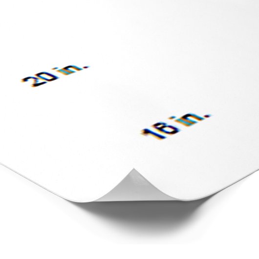 Dichtnabij gezichtstest Kaart gezichtsscherpte Poster (Hoek)