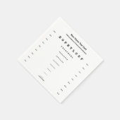 Dichtnabij gezichtstest Kaart gezichtsscherpte Servetten (Hoek)