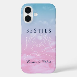 Dichtste vriendinnen beste vriendinnen achtergrond iPhone 16 hoesje