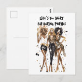 Dichtste vriendinnen zwarte krullende meisjes luip briefkaart (Voorkant / Achterkant)