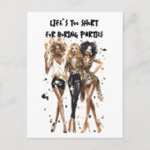 Dichtste vriendinnen zwarte krullende meisjes luip briefkaart (Voorkant)