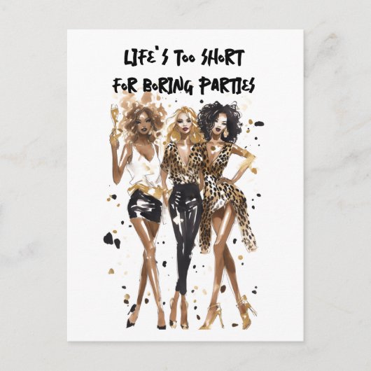 Dichtste vriendinnen zwarte krullende meisjes luip briefkaart (Voorkant)