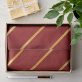 Dick Bright Gold Metallic Diagonale Stripes Tissuepapier (Geschenk)