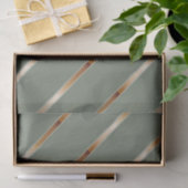 Dick Copper Metallic Diagonal Stripes Tissuepapier (Geschenk)