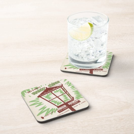 Dick & Eddie's Drink Coasters Bier Onderzetter (Rechterzijde)