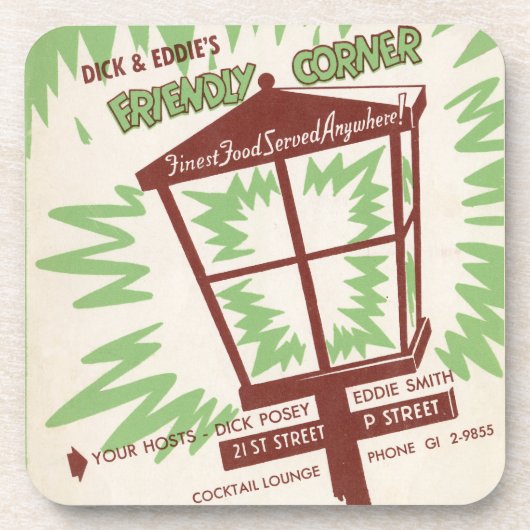 Dick & Eddie's Drink Coasters Bier Onderzetter (Voorkant)