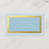 Dick Gold Border op Custom Color Visitekaartje (Achterkant)
