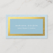 Dick Gold Border op Custom Color Visitekaartje (Voorkant)