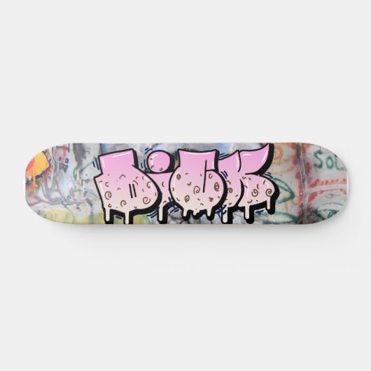 Dick Graffiti aangepast skateboard (Horizontaal)