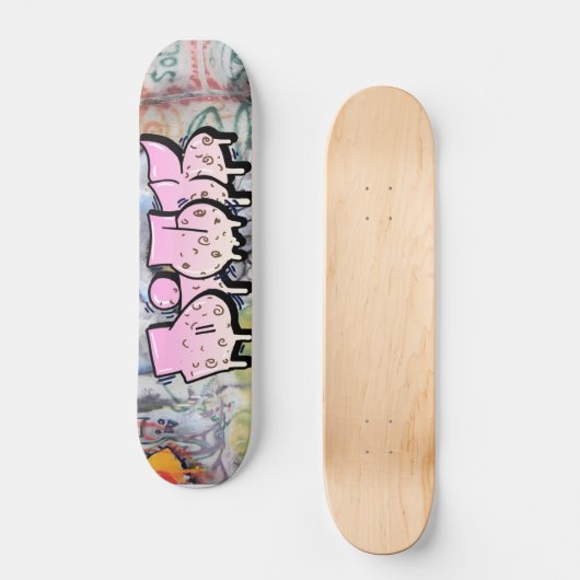 Dick Graffiti aangepast skateboard (Voorkant)