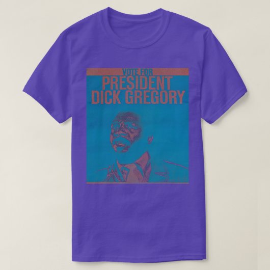 Dick Gregory voor de verkiezingen van 1968 Nostalg T-shirt (Design voorkant)