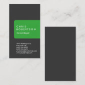 Dick Grey Green Dermatologist Visitekaartje (Voorkant / Achterkant)