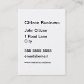 Dick grijze textuur visitekaartje (Achterkant)