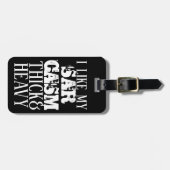 Dick & Heavy Sarcasm Bagagelabel (Voorkant horizontaal)