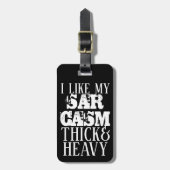 Dick & Heavy Sarcasm Bagagelabel (Voorkant verticaal)