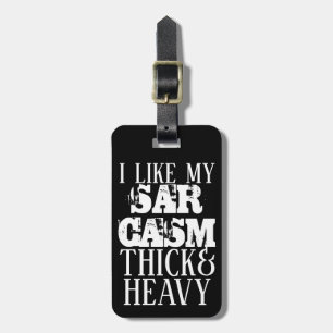 Dick & Heavy Sarcasm Bagagelabel