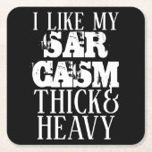 Dick & Heavy Sarcasm Kartonnen Onderzetters (Voorkant)
