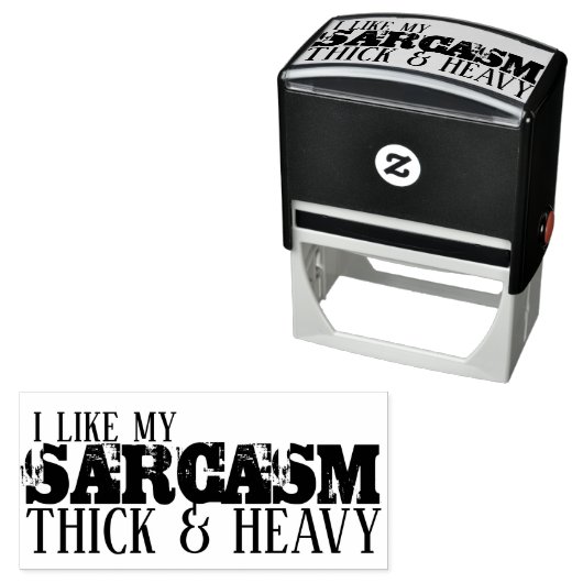 Dick & Heavy Sarcasm Zelfinktende Stempel (In situ)