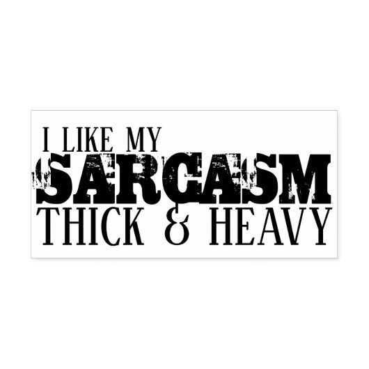 Dick & Heavy Sarcasm Zelfinktende Stempel (Design)
