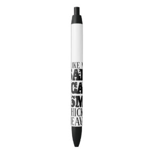 Dick & Heavy Sarcasm Zwarte Inkt Pen