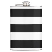 Dick Horizontale Stripes Vinyl Wrapped Kolf Heupfles (Voorkant)