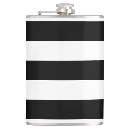 Dick Horizontale Stripes Vinyl Wrapped Kolf Heupfles (Voorkant)