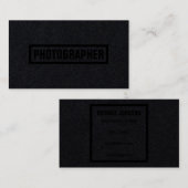 Dick lijst moderne cover zwarte maat visitekaartje (Voorkant / Achterkant)