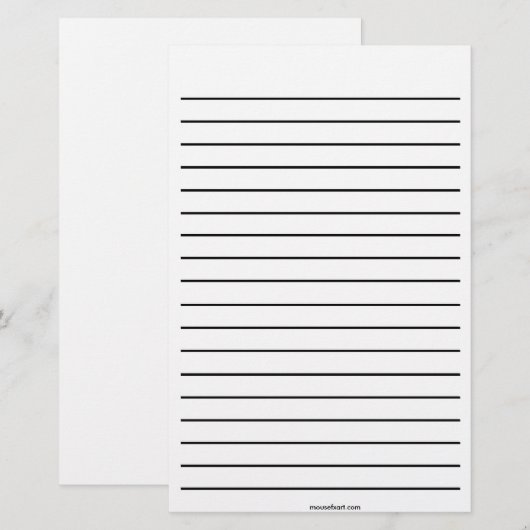 Dick Line Stationery Briefpapier (Voorkant / Achterkant)
