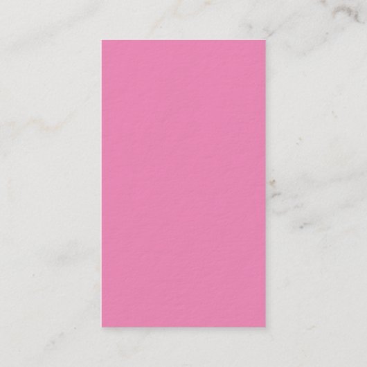 Dick modern trendy minimalistisch roze vrouwtje visitekaartje (Achterkant)
