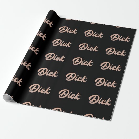 Dick op verpakkingspapier cadeaupapier (Uitgerold)
