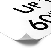 DICK-Poster van 11 x 16,5 inch voor weddenschappen Poster (Hoek)