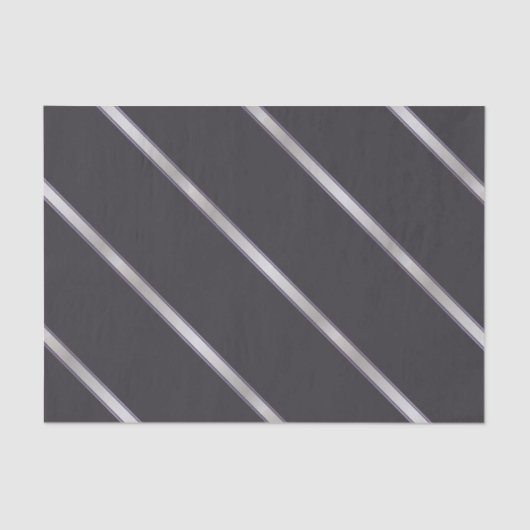 Dick Silver Metallic Diagonal Stripes Tissuepapier (Voorkant)