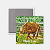 Dick Skin Rhino Drawing Magnet (Voorkant / Achterkant)