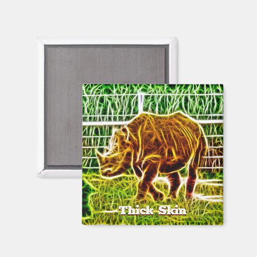 Dick Skin Rhino Drawing Magnet (Voorkant / Achterkant)