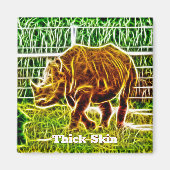 Dick Skin Rhino Drawing Magnet (Voorkant)