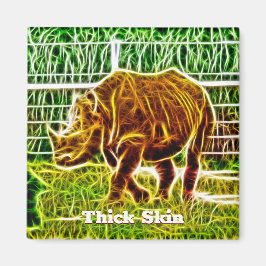 Dick Skin Rhino Drawing Magnet