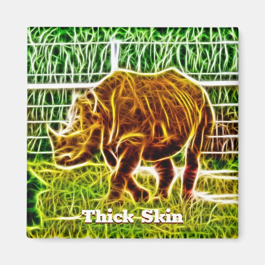 Dick Skin Rhino Drawing Magnet (Voorkant)