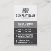 Dick Stripe Professional - grijs Visitekaartje (Voorkant)