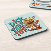 Dick-Tater-Tot Achterbaan Set Bier Onderzetter (Linkerzijde)