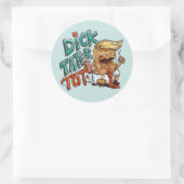 Dick-Tater-Tot Ronde Sticker (Tas)