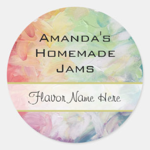 Dick Textured Abstract Paint Jam Ronde Sticker