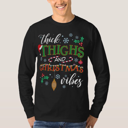 Dick Thighs en Kerstvibes Holiday Squad Ugl T-shirt (Voorkant)